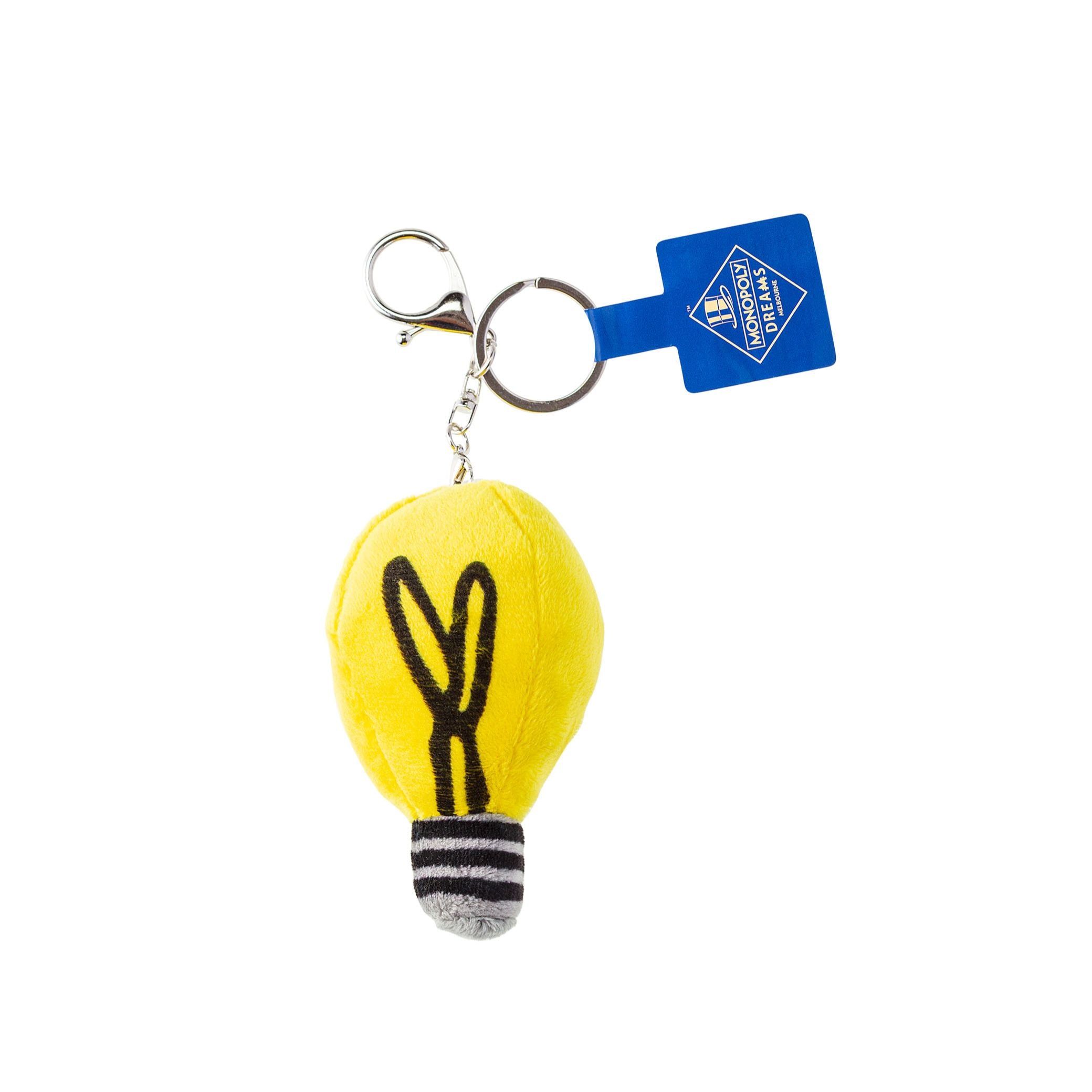 PLUSH KEYCHAIN - LIGHT BLUB 10CM